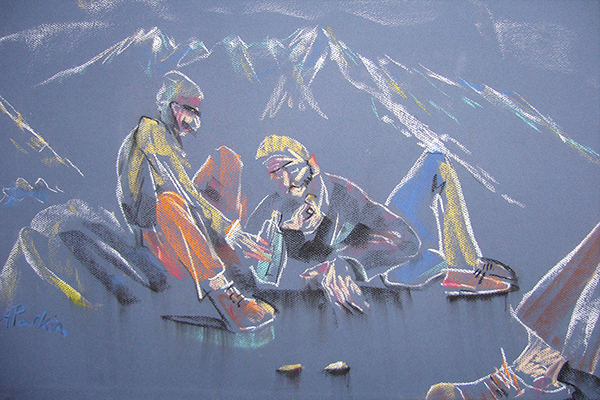 Hispar Porter's - Pastel on paper