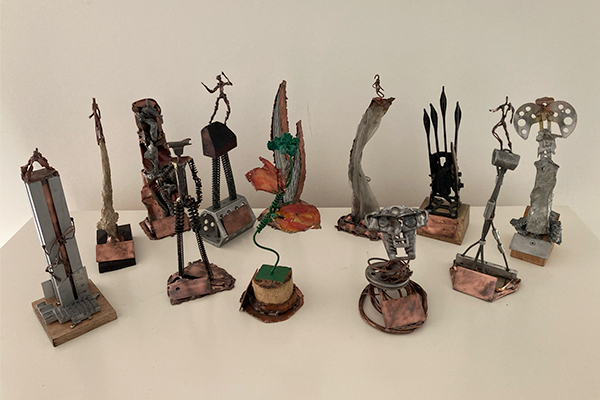Kendal Trophies Group - Bronze sculpture